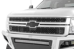 Rough Country Laser-Cut Mesh Replacement Grille Unique Mesh Pattern Corrosion Resistant Black Powdercoat - 70153