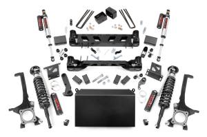 Rough Country Suspension Lift Kit w/Shocks 6 in. Lift Front Vertex Adjustable Coilovers Rear Vertex Adjustable Shocks - 75250