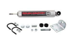 Rough Country Steering Stabilizer Designed To Restrain Bump Steer And Front End Vibration Chrome Hardened 18 mm. Piston Rod - 8748930