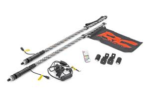 Rough Country LED Kit Bed Mount Kit w/LED Whip Lights - 93053