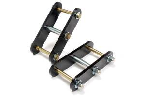 Rough Country Lift Shackles 1/4 in. Rear Constructed Of 3/8 in. Thick Steel Round Corner Grade 8 Hardware Pair - RC0342
