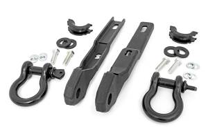 Rough Country Tow Hook To Shackle Conversion Kit w/D-Rings And Rubber Isolators 3/4 in. - RS160