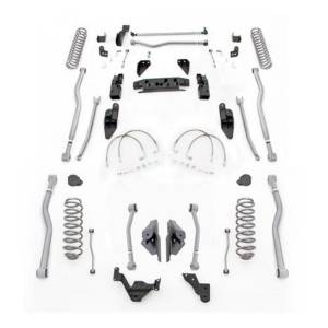 Rubicon Express 3.5 Inch Extreme Duty 4-Link Long Arm Lift Kit With Mono-Tube Shocks JK4443M