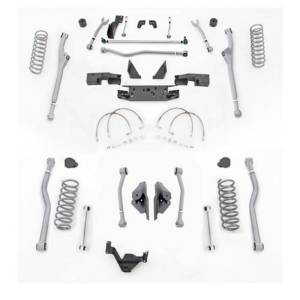 Rubicon Express 4.5 Inch Extreme Duty Radius Front/Rear 4-Link Long Arm Lift Kit - No Shocks JKR424M