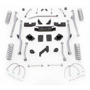 Rubicon Express 3.5 Inch Extreme Duty Radius Long Arm Lift Kit With Mono-Tube Shocks JKRR23M