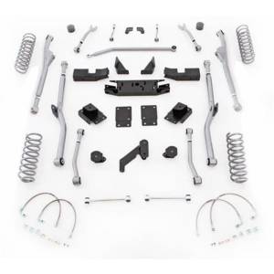 Rubicon Express 3.5 Inch Extreme Duty Radius Long Arm Lift Kit With Mono Tube Shocks JKRR43M