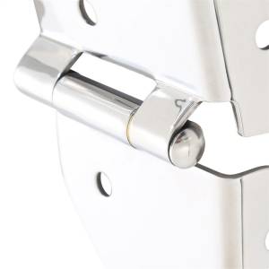 Smittybilt - Smittybilt Windshield Hinge Pair Stainless Steel No Drill Installation - 7403 - Image 2