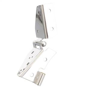 Smittybilt - Smittybilt Windshield Hinge Pair Stainless Steel No Drill Installation - 7403 - Image 4