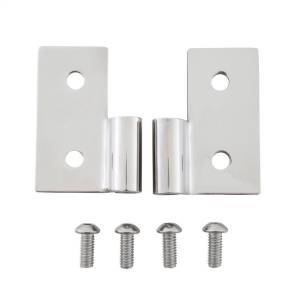 Smittybilt - Smittybilt Lower Door Hinge Bracket Pair Stainless Steel No Drilling Installation Front - 7407 - Image 5