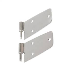 Smittybilt - Smittybilt Door Hinge Fits w/Full Steel Door Completed Set Of 4 Stainless Steel No Drill Installation Front - 7420 - Image 1