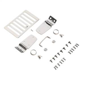 Smittybilt - Smittybilt Complete Hood Kit Incl. Hood Hinges Windshield Tie Down Kit Hood Vent Footman Loop Stainless Steel No Drilling Installation - 7465 - Image 3