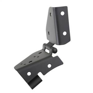 Smittybilt Windshield Hinge Pair Black No Drill Installation - 7603