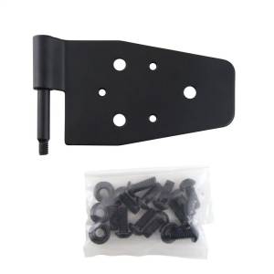 Smittybilt - Smittybilt Door Hinge Fits 1987-2006 w/Half Steel Door 2000-2006w/Full Steel Door For Door Side Only Black No Drill Installation Front - 7641 - Image 3