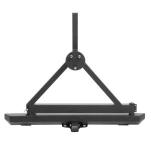 Smittybilt - Smittybilt SRC Classic Rear Bumper Textured Black Powder Coat Incl. Hitch and Tire Carrier - 76651 - Image 10