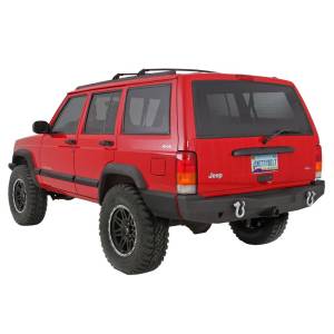 Smittybilt - Smittybilt XRC Rear Bumper Textured Black Incl. Two Light Tabs[Up to 9 in. Lights] Winch Plate[Up to 10000 lb. Winch] Hitch - 76850 - Image 4
