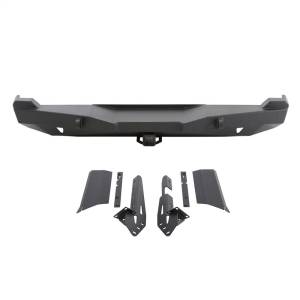 Smittybilt - Smittybilt XRC Rear Bumper Textured Black Incl. Two Light Tabs[Up to 9 in. Lights] Winch Plate[Up to 10000 lb. Winch] Hitch - 76850 - Image 6