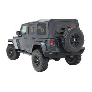 Smittybilt - Smittybilt XRC Rear Bumper Matte Black Textured Powder Coat Incl. Hitch[Class III] And D-Rings - 76855 - Image 2