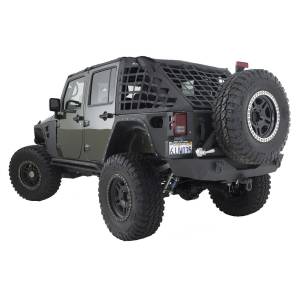 Smittybilt - Smittybilt XRC Rear Bumper Matte Black Textured Powder Coat Incl. Hitch[Class III] D-Rings Tire Carrier - 76856 - Image 6