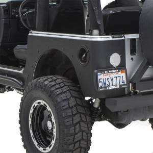 Smittybilt - Smittybilt XRC Corner Guard Rear Black Powder Coat Incl. Cutoutes For Factory Tail Lights and Fuel Filler Optional Flare Part No.[76875] - 76874 - Image 4