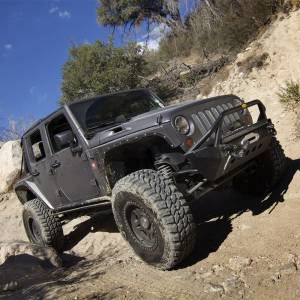 Smittybilt - Smittybilt XRC Armor Fender Skin Front Matte Black Powder Coat Incl. Inner Fender Liner - 76880 - Image 3