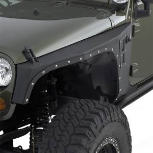 Smittybilt - Smittybilt XRC Armor Fender Skin Front Matte Black Powder Coat Incl. Inner Fender Liner - 76880 - Image 5