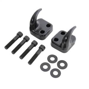 Smittybilt Tow Hook Kit Front Incl. 2 Tow Hooks Hardware Black No Drill Installation - 7786