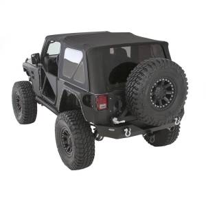 Smittybilt - Smittybilt Replacement Soft Top Incl. 2 Front Replacement Upper Door Skins w/Tinted Windows Black Diamond - 9070235 - Image 7