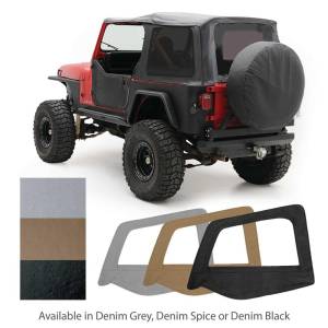 Smittybilt - Smittybilt Replacement Soft Top Gray Incl. 2 Front Replacement Upper Door Skins w/Tinted Windows - 9870211 - Image 1