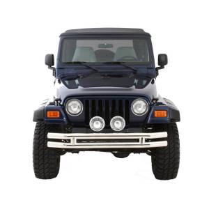 Smittybilt - Smittybilt Front Bumper w/o Hoop Stainless Steel No Drill Installation - JB44-FNS - Image 3