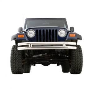 Smittybilt Front Bumper w/o Hoop Black Texture No Drill Installation - JB44-FNT