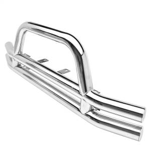 Smittybilt - Smittybilt Front Bumper w/Hoop Stainless Steel No Drill Installation - JB44-FS - Image 1