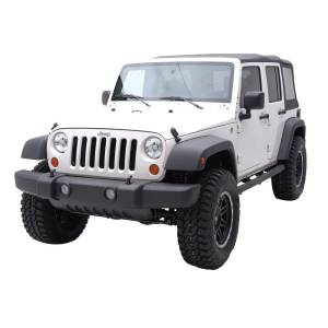 Smittybilt - Smittybilt Sure Step Side Bar Black Texture Power Coat 3 in. No Drill Installation - JN49-S4T - Image 2