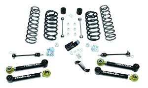 TJ 4" Lift Kit w/ 4 Lower FlexArms & Trackbar