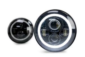 DV8 Offroad - DV8 Offroad Projector Headlights; Halo HL7JK-02 - Image 8