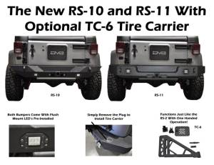 DV8 Offroad - DV8 Offroad Jeep Rear Full Size Bumper RS-11 RBSTTB-11 - Image 3