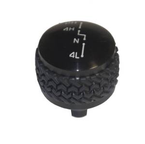 DV8 Offroad 4WD Transfer Case Knob; Black D-JP-180031-BK