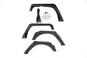 DV8 Offroad - DV8 Offroad Fender Flares; Armor; Front & Rear FENDB-09 - Image 8