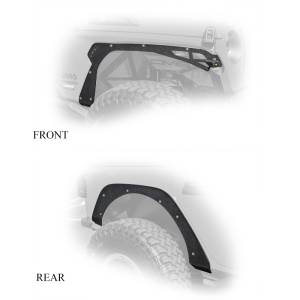 DV8 Offroad - DV8 Offroad Fender Flares; Delete; Front & Rear FDJL-03 - Image 2