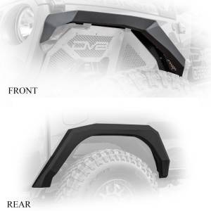 DV8 Offroad - DV8 Offroad Fender Flares; Armor; Front & Rear FDGL-02 - Image 7