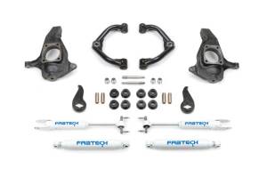 Fabtech 3.5" ULTIMATE SYS W/UNIBALL UC & PERF SHOCKS 2011-19 GM C/K2500HD/3500HD K1064