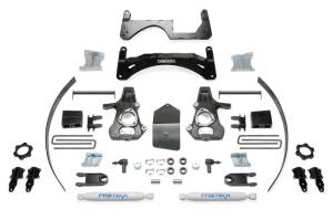 Fabtech 6" BASIC SYS W/ PERF SHKS 14-18 GM K1500 P/U W/ OE ALM OR STMP STL UCA K1068