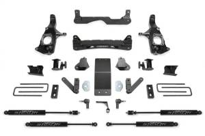 Fabtech 4" BASIC SYS W/STEALTH SHKS 2011-19 GM 2500HD 2WD/4WD K1121M