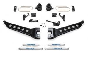 Fabtech - Fabtech 5" RADIUS ARM KIT W/PERF SHKS 2013-18 RAM 3500 4WD W/ FACTORY RADIUS ARMS K3070 - Image 1