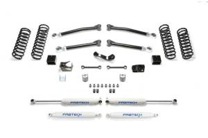 Fabtech - Fabtech 3" TRAIL W/ PERF SHOCKS 2007-18 JEEP JK 4-DOOR K4090 - Image 1