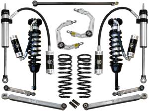 ICON Vehicle Dynamics 10-UP FJ/10-UP 4RUNNER 0-3.5" STAGE 6 SUSPENSION SYSTEM W BILLET UCA K53066