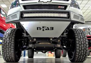 N-Fab - N-Fab M-RDS Front Bumper 15-17 Chevy Colorado - Tex. Black w/Silver Skid Plate - G151MRDS-TX - Image 3