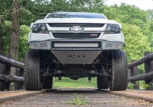 N-Fab - N-Fab M-RDS Front Bumper 15-17 Chevy Colorado - Tex. Black w/Silver Skid Plate - G151MRDS-TX - Image 4