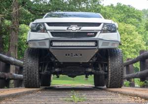 N-Fab - N-Fab M-RDS Front Bumper 15-17 Chevy Colorado - Tex. Black w/Silver Skid Plate - G151MRDS-TX - Image 6