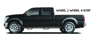 N-Fab - N-Fab Nerf Step 07-13 Chevy-GMC 2500/3500 07-10 1500 Ext. Cab 6.5ft Bed - Tex. Black - W2W - 3in - C0789QC-TX - Image 5