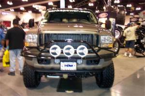 N-Fab - N-Fab Pre-Runner Light Bar 99-07 Ford F250/F350 Super Duty/Excursion - Gloss Black - F99350LH - Image 4